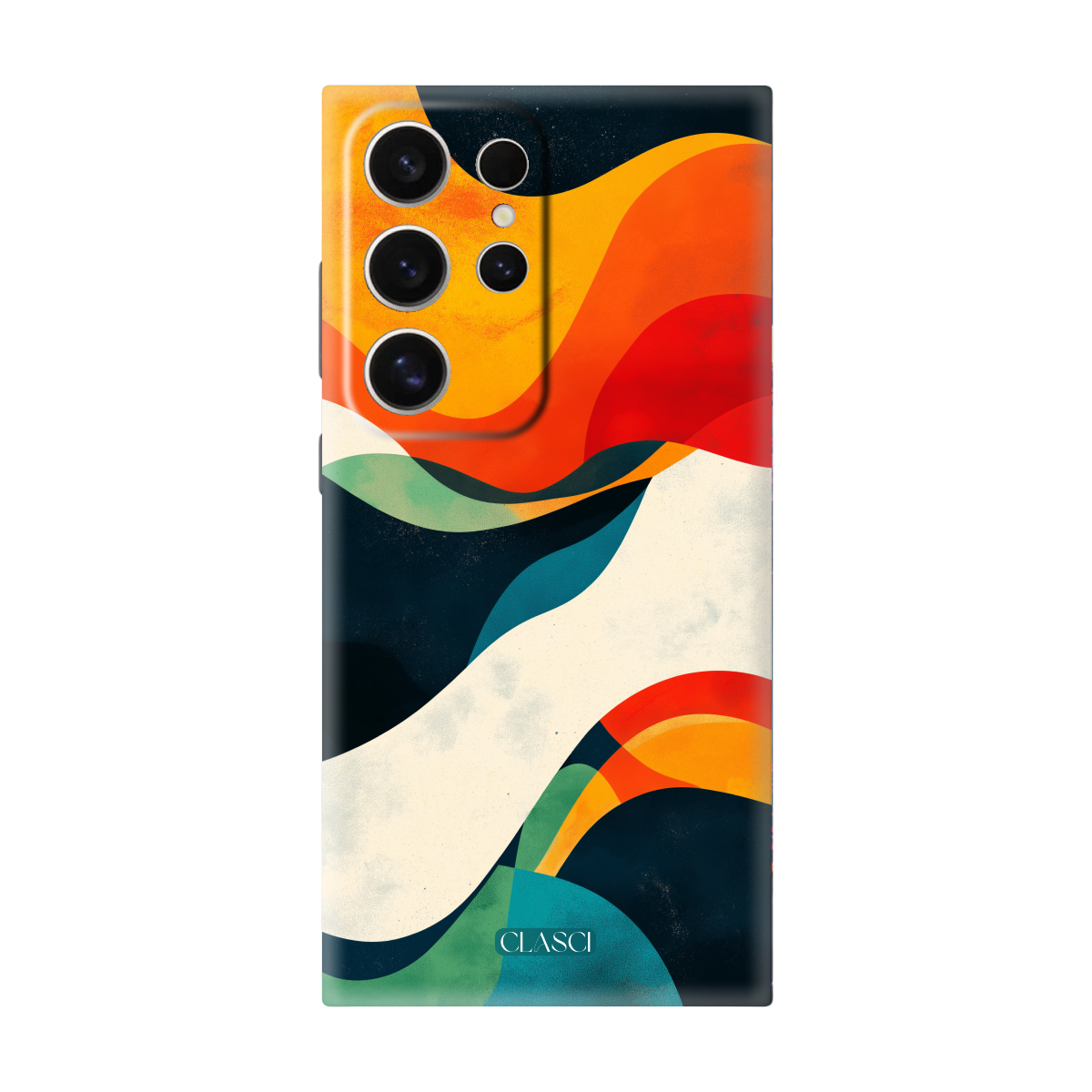Abstract Wavy Background Silicone Phone Case