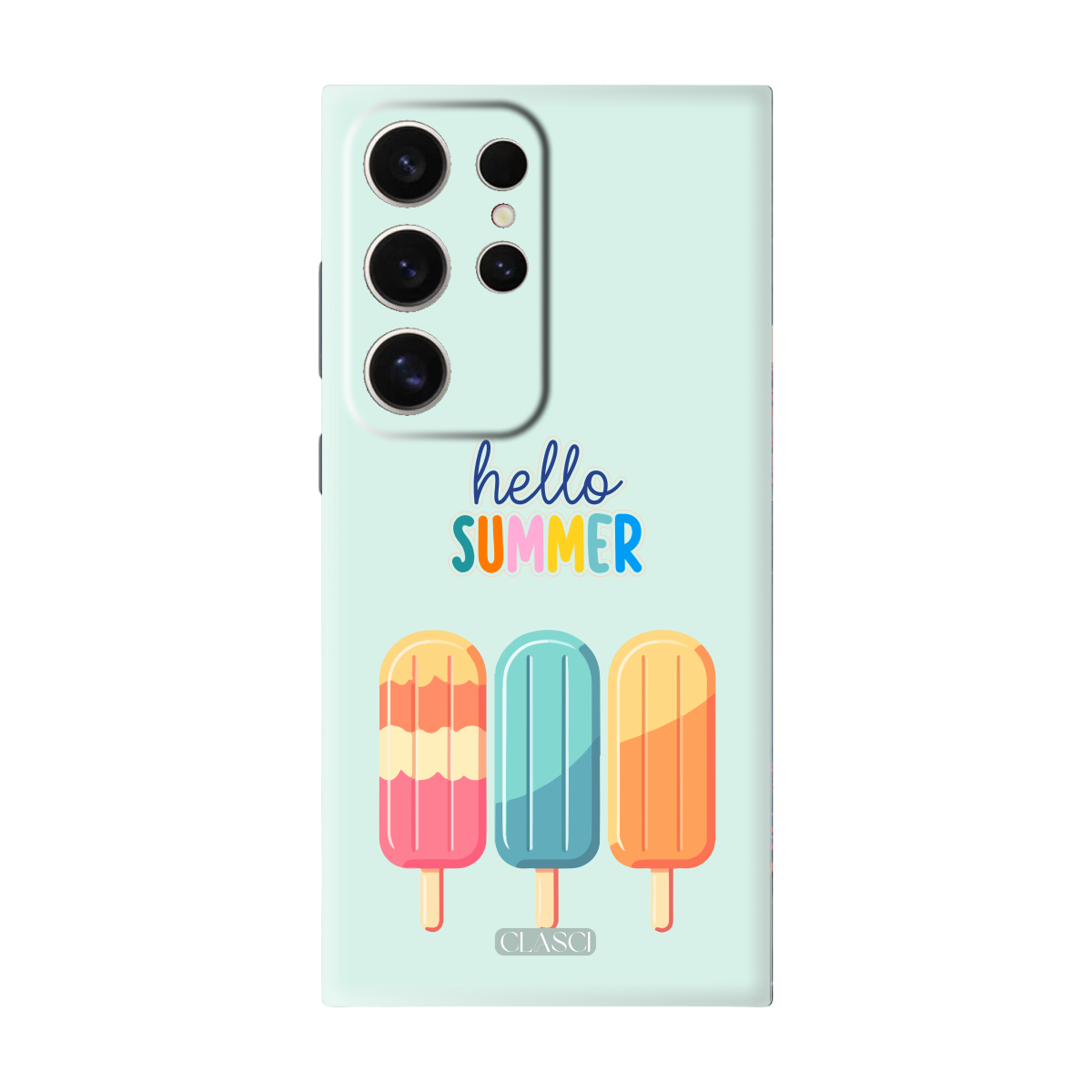 Hello Summer Ice Cream Delight Silicone Phone Case