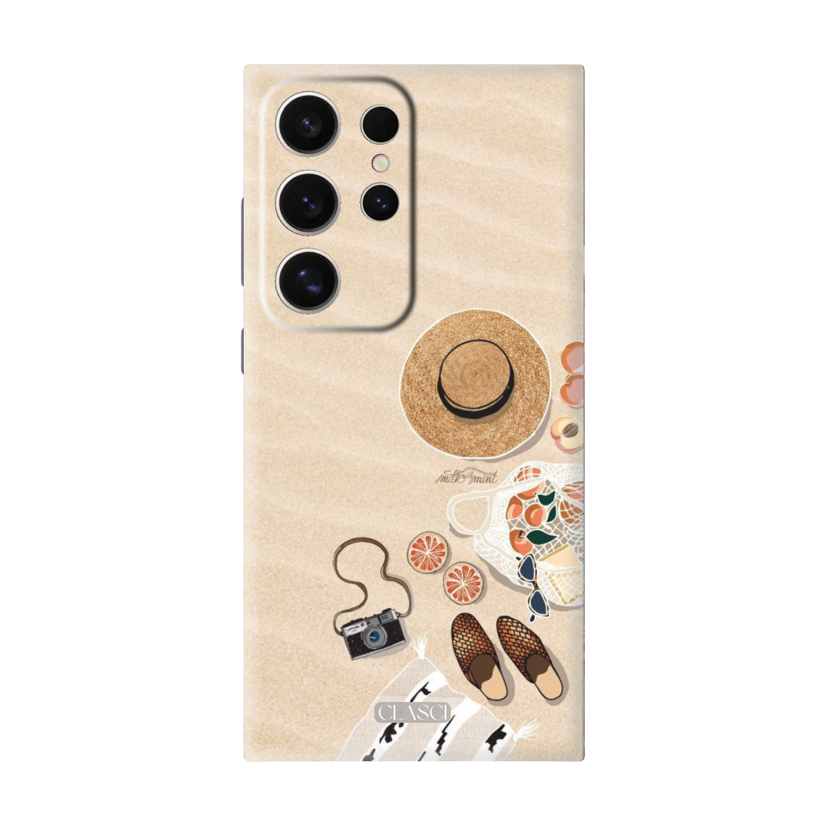 Adorable Beach Elements Silicone Phone Case