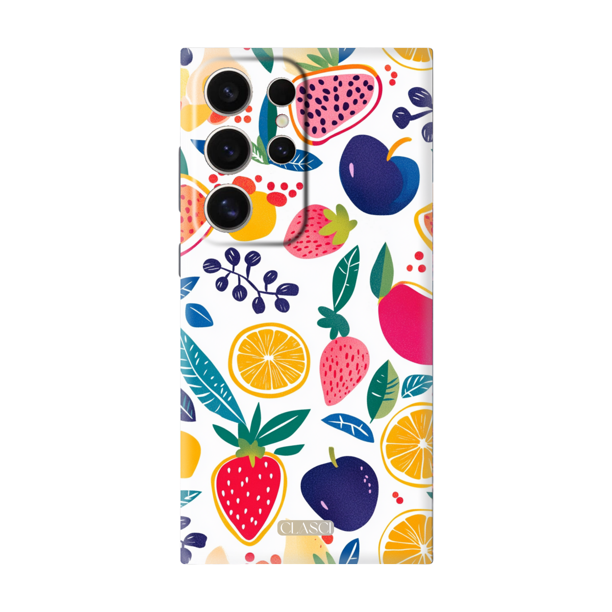 Fresh Fruit Seamless Pattern Silicone Phone Case
