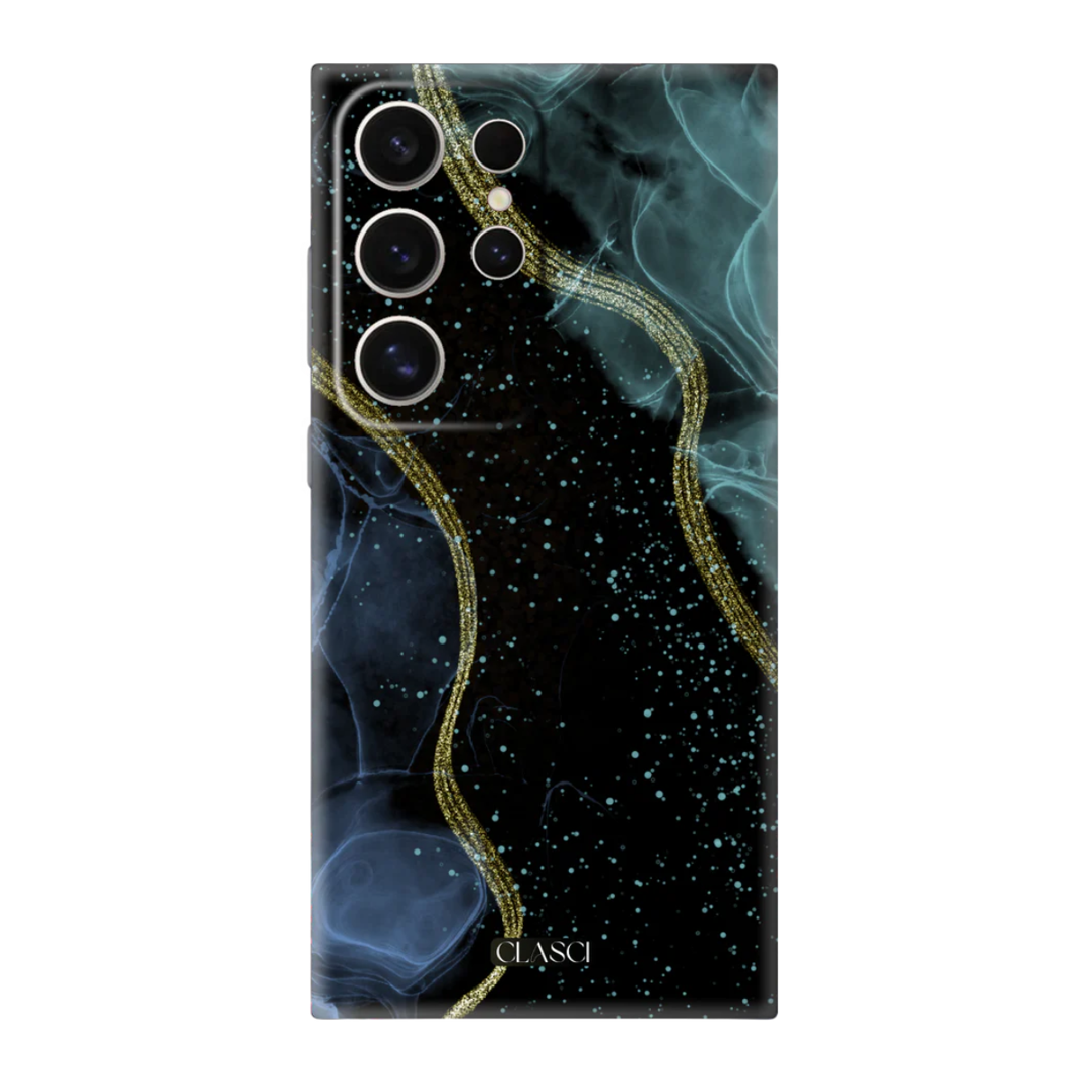 Abstract Blue Marble Silicone Phone Case