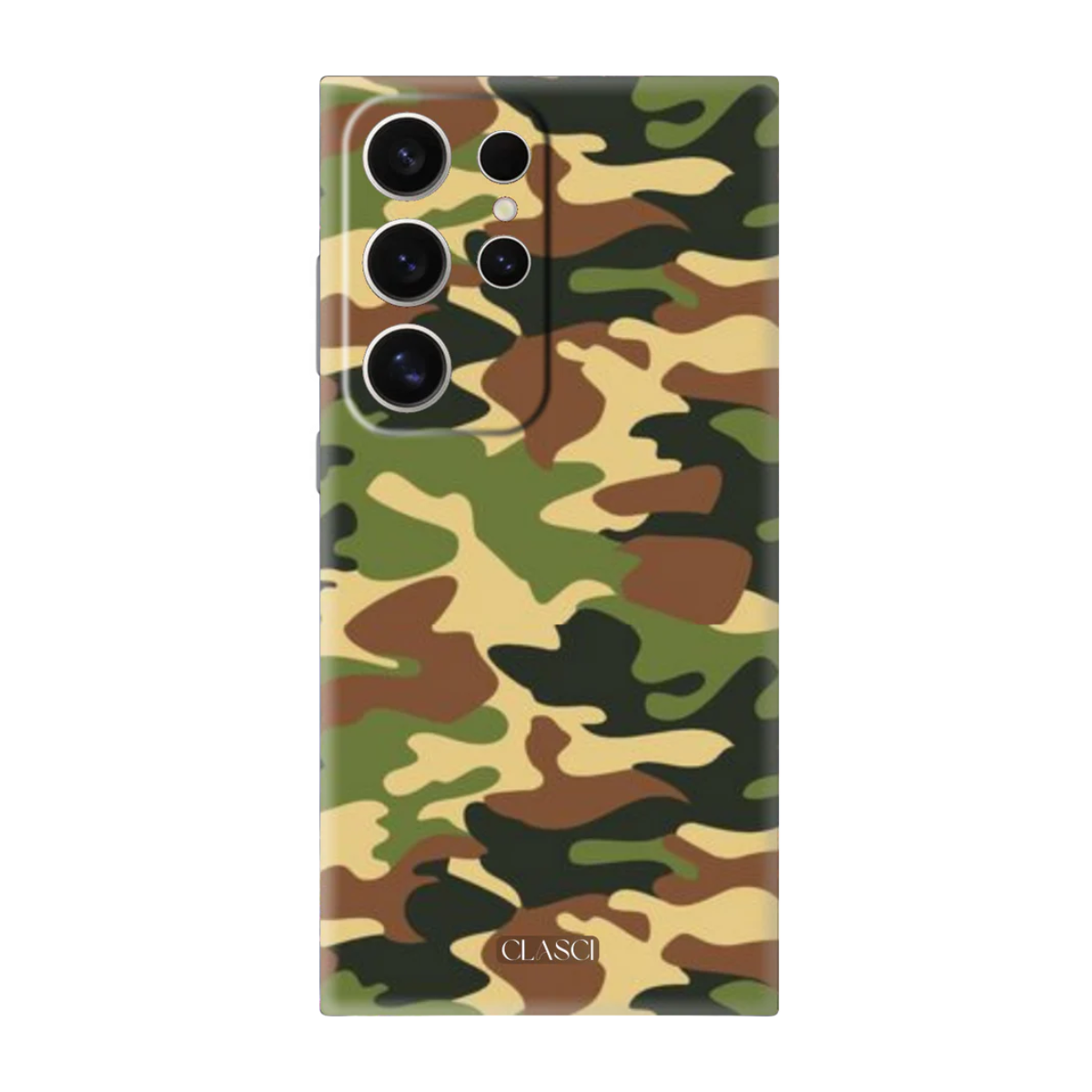 Army Camouflage Print Silicone Phone Case