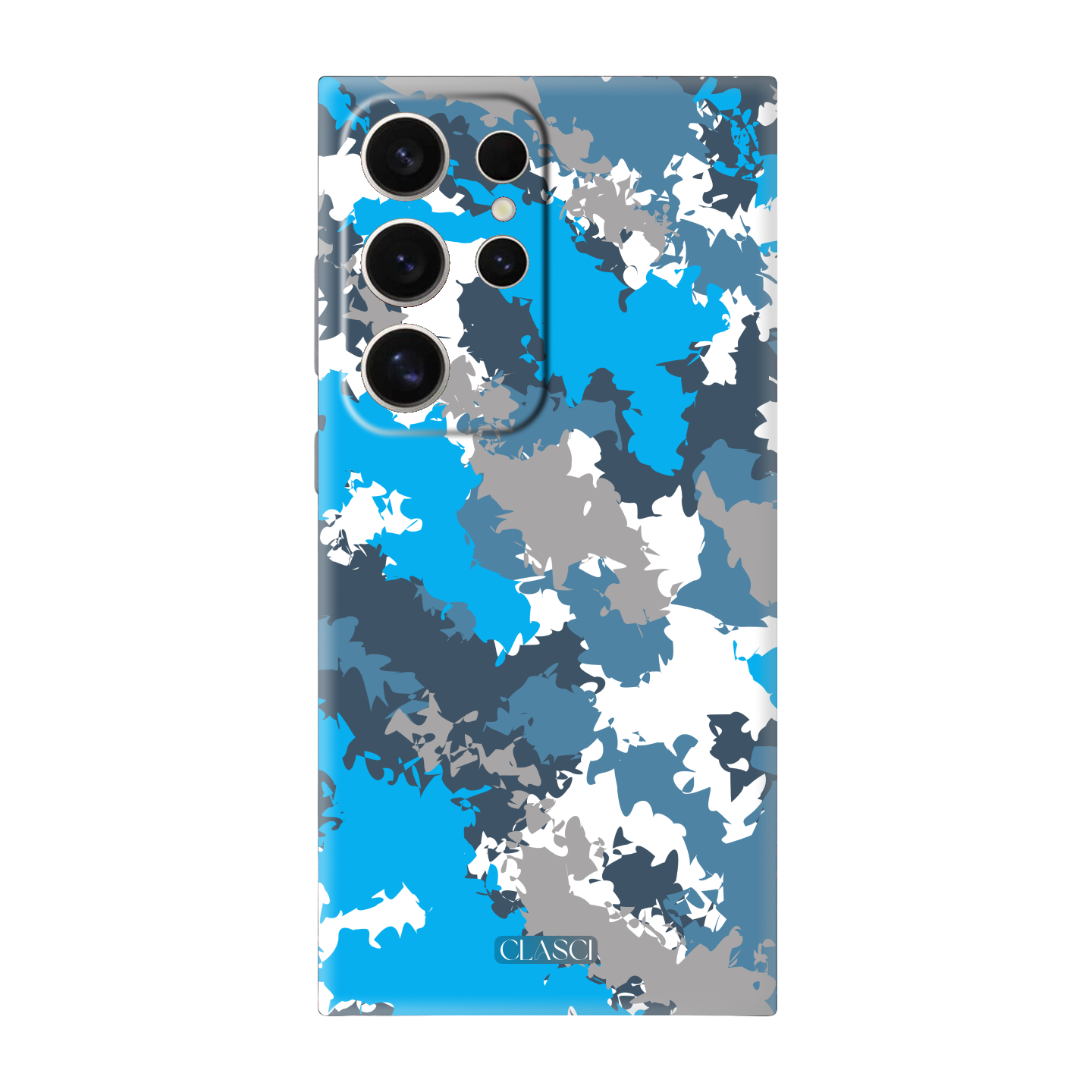 Blue Camo Bones Design Mobile Case