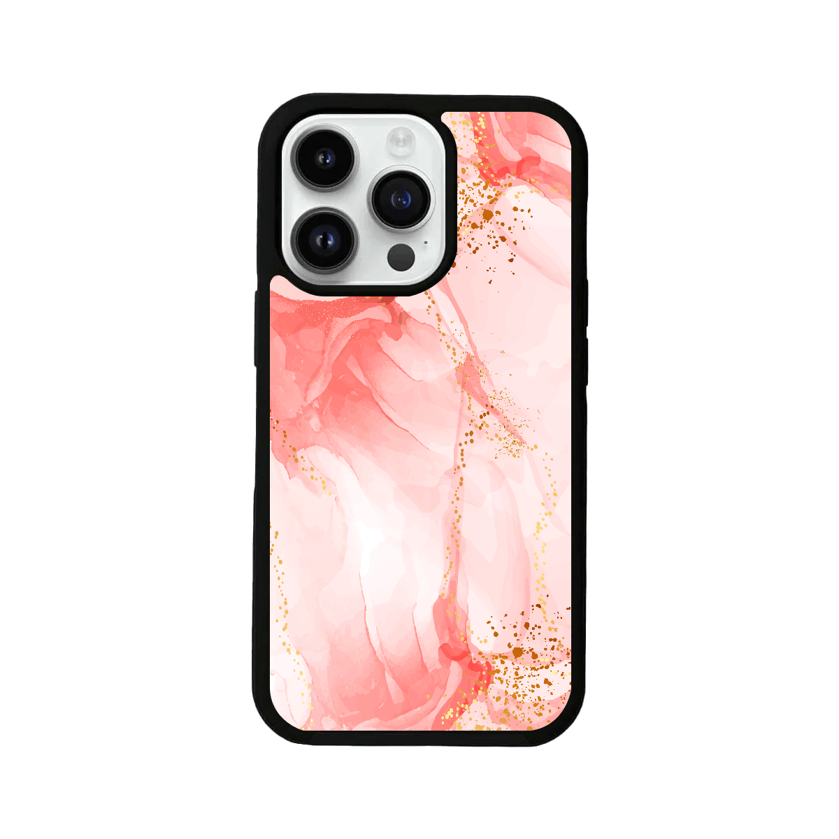 Coral Pink Marble iPhone Cover