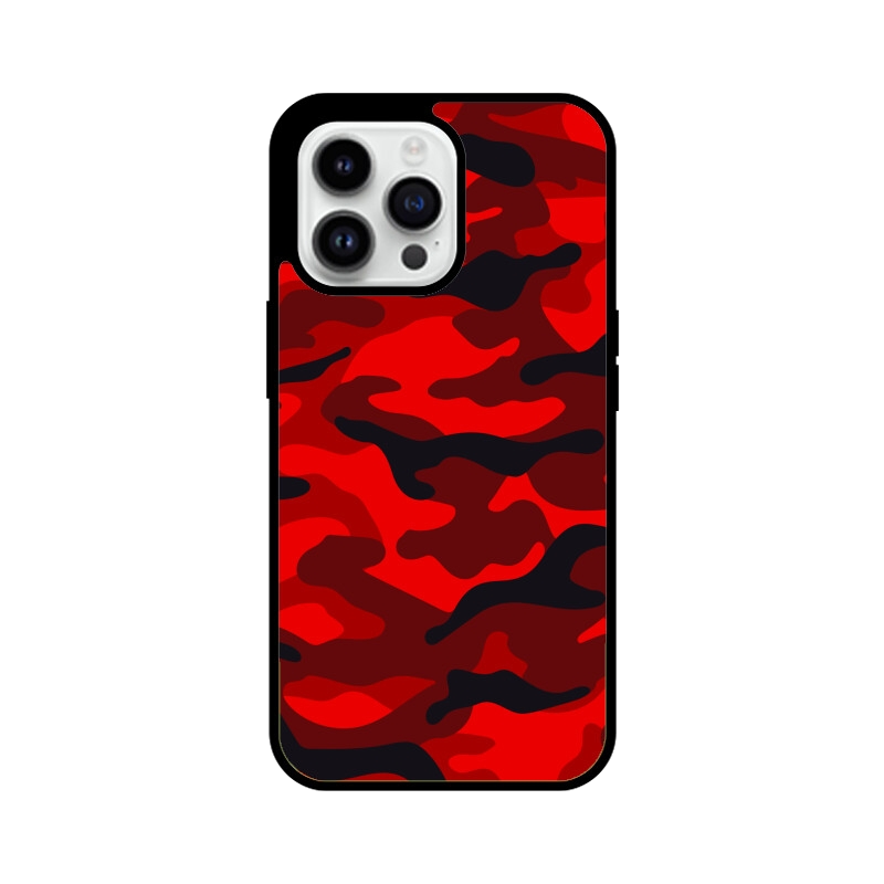 Red Camouflage iPhone Cover