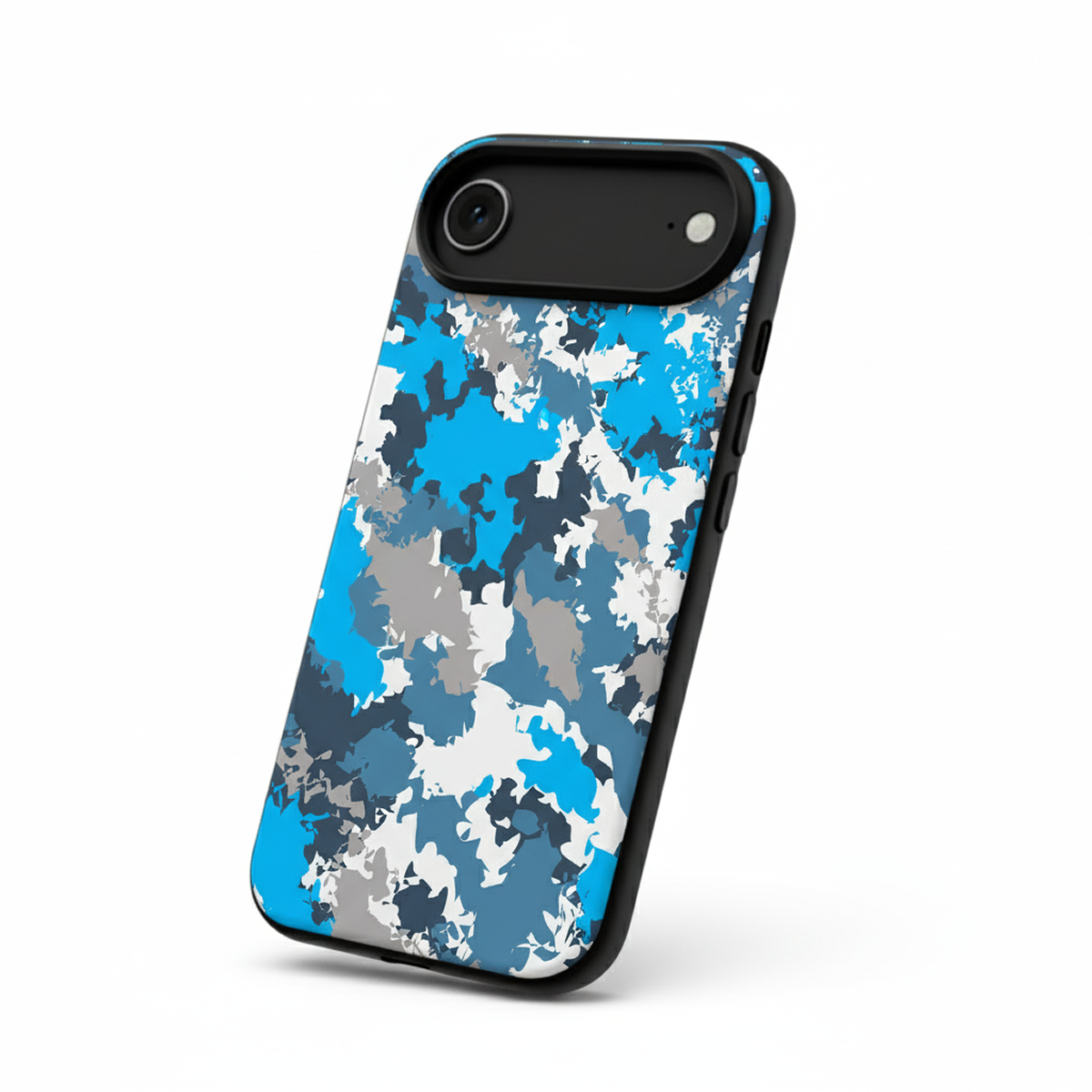 Blue & White Camo iPhone Cover