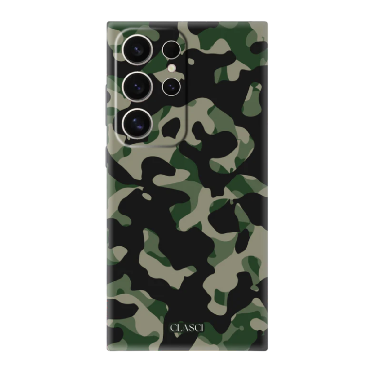 Green Camo Silicone Phone Case