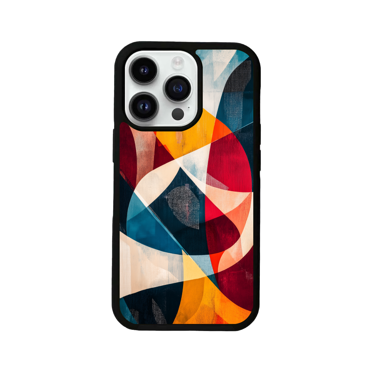 Overlapping Geometric Pattern iPhone Cover