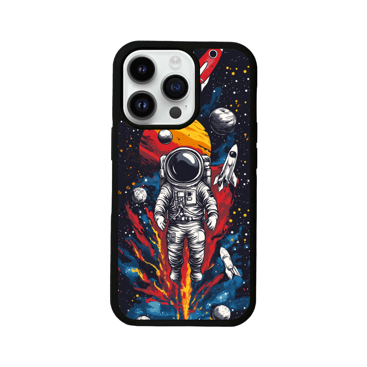 Retro Astronaut Adventure Design iPhone Cover