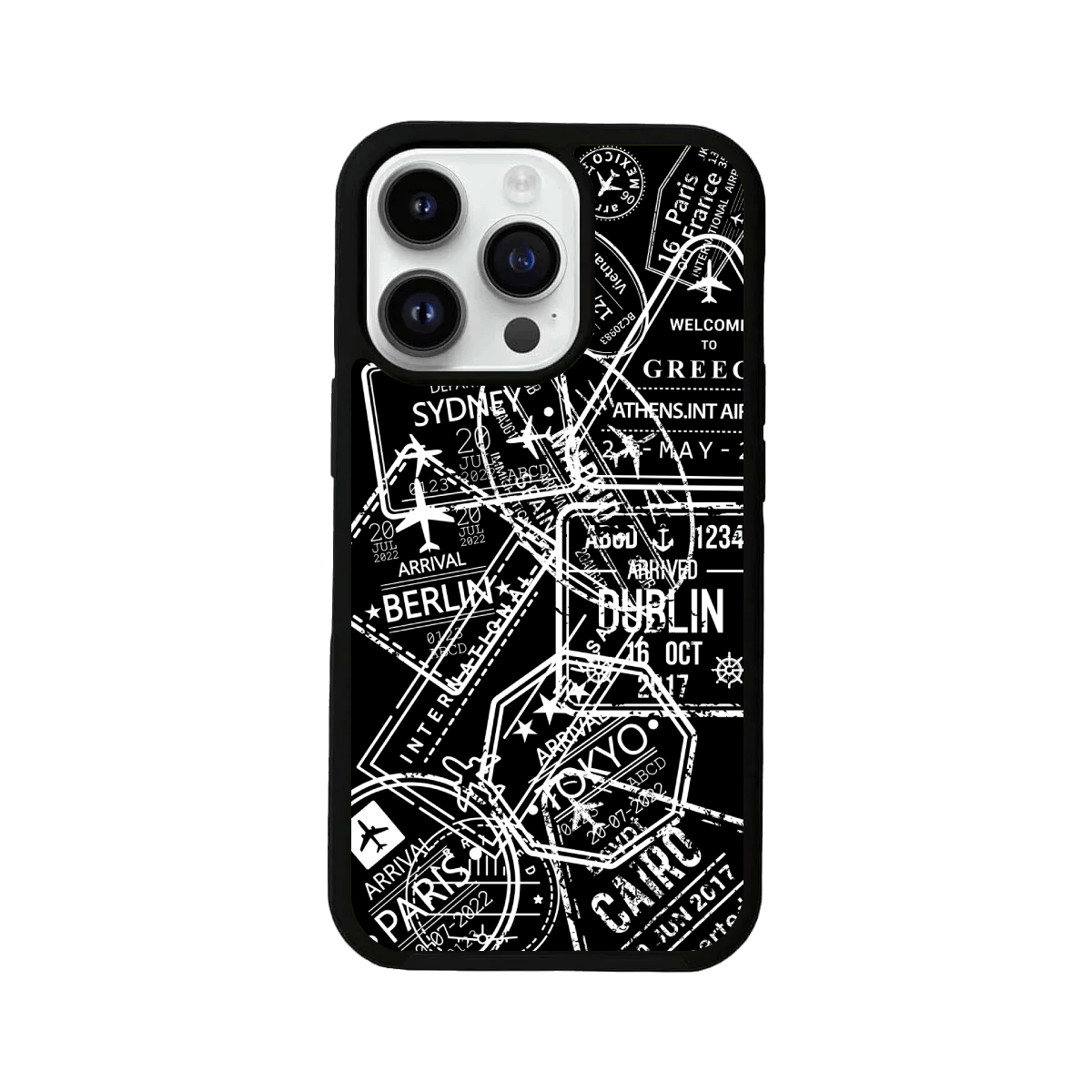 Retro Passport Visa Stamps Mobile Case