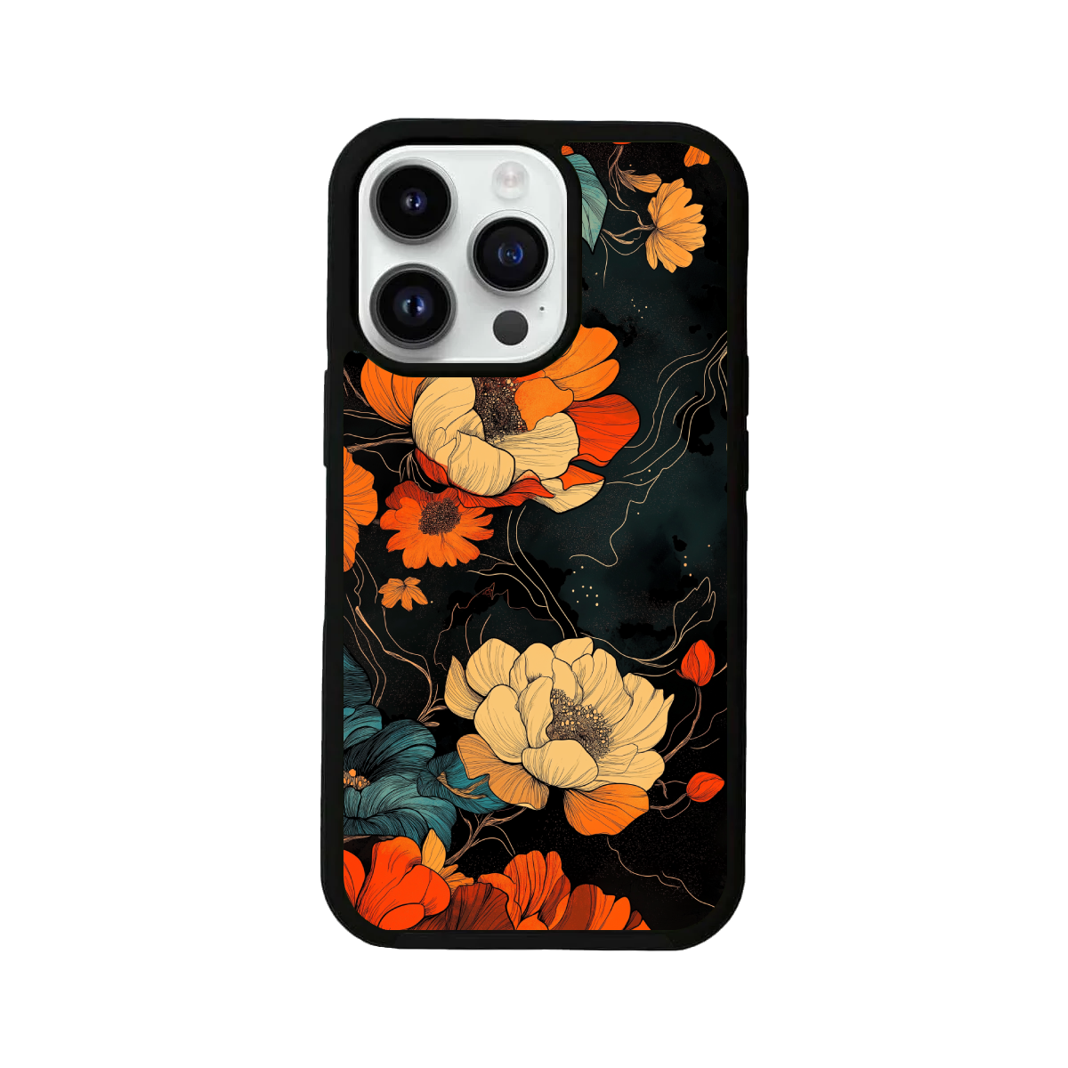 Night Bloom Floral Cover, Durable and Lightweight