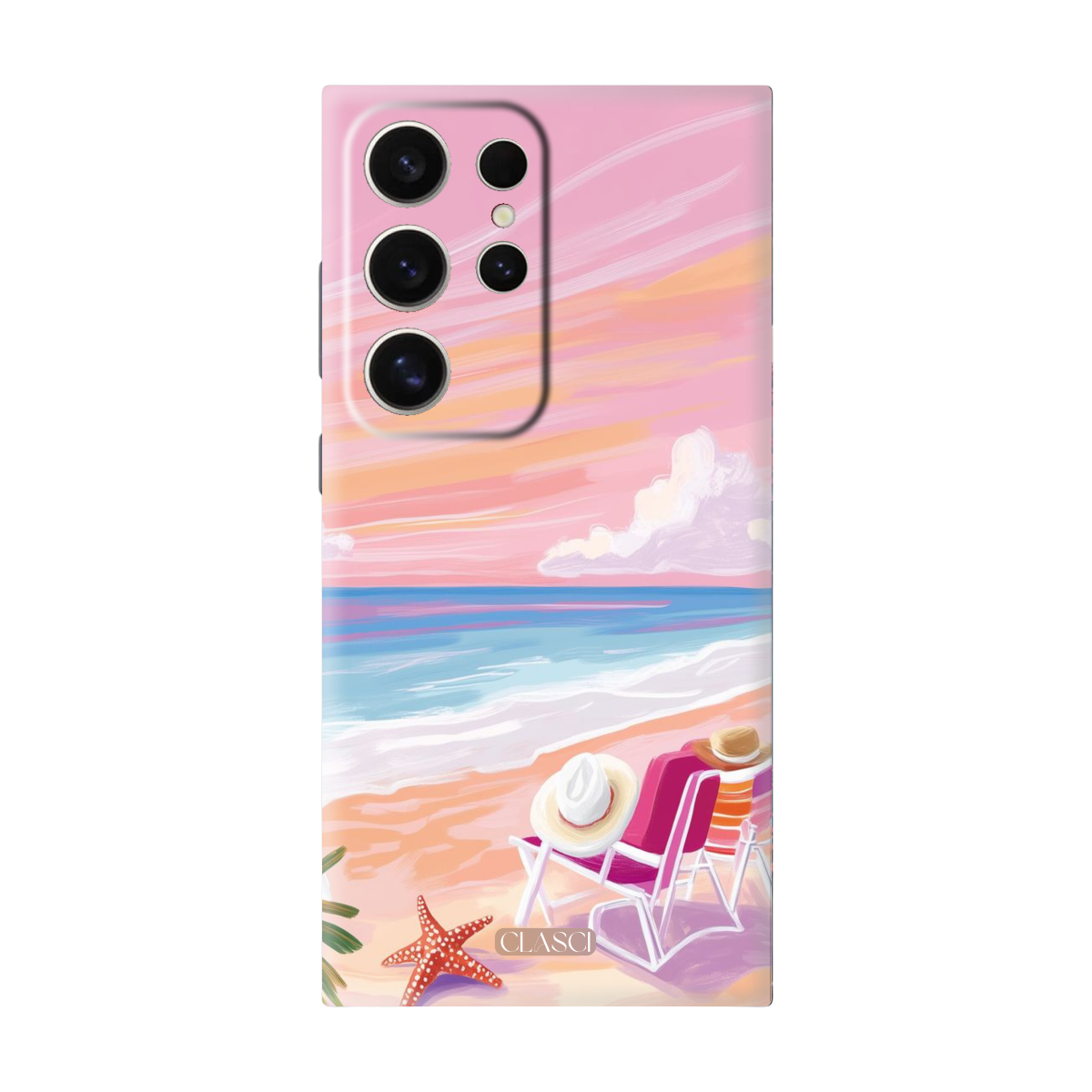 Pink Beach Phone Cover, Slim and Lightweight
