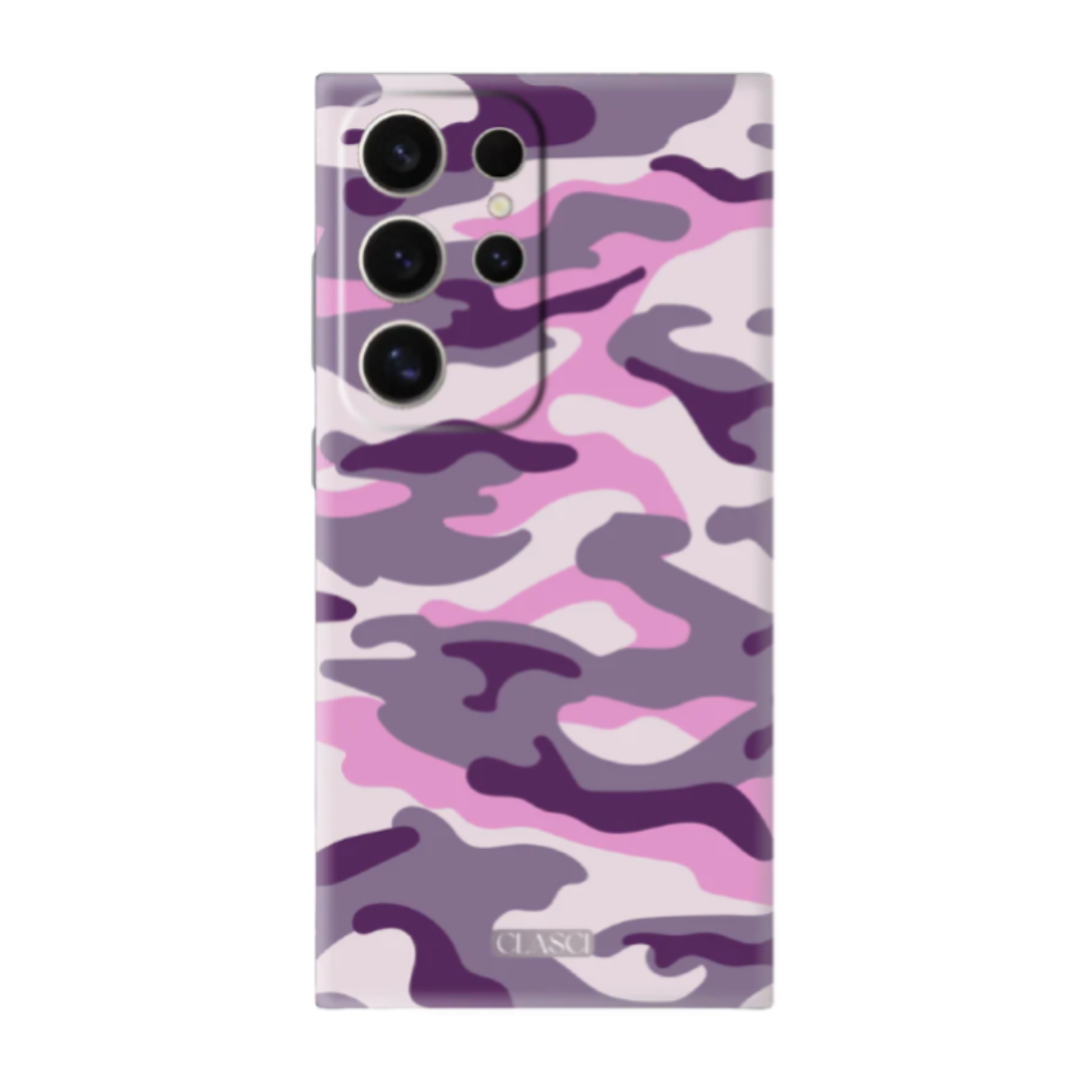 Purple Camouflage Silicone Phone Case