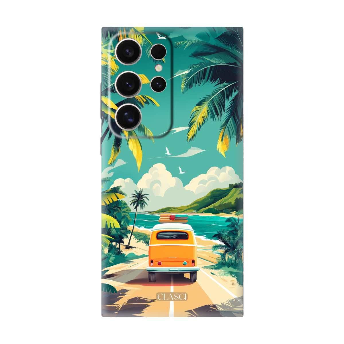 Retro Van in a Beach Phone Cover, Slim and Lightweight