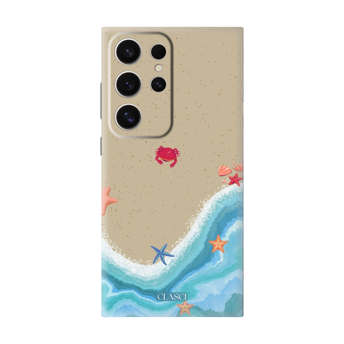 Starfish on the Beach Phone Cover, Slim and Lightweight