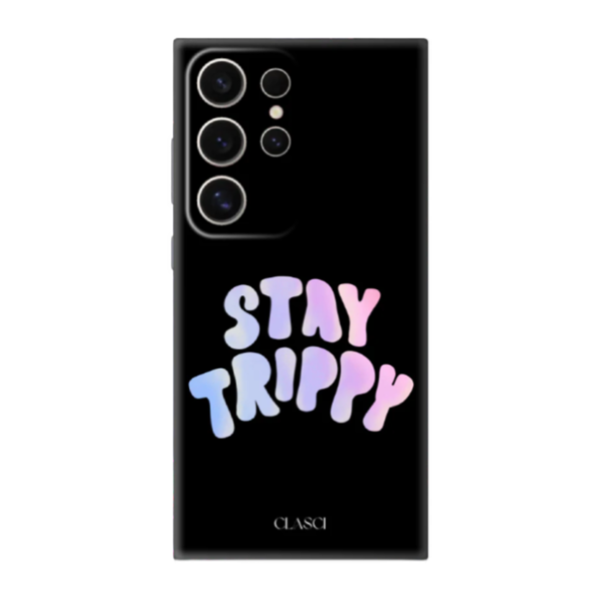 Stay Trippy Sticker Silicone Phone Case