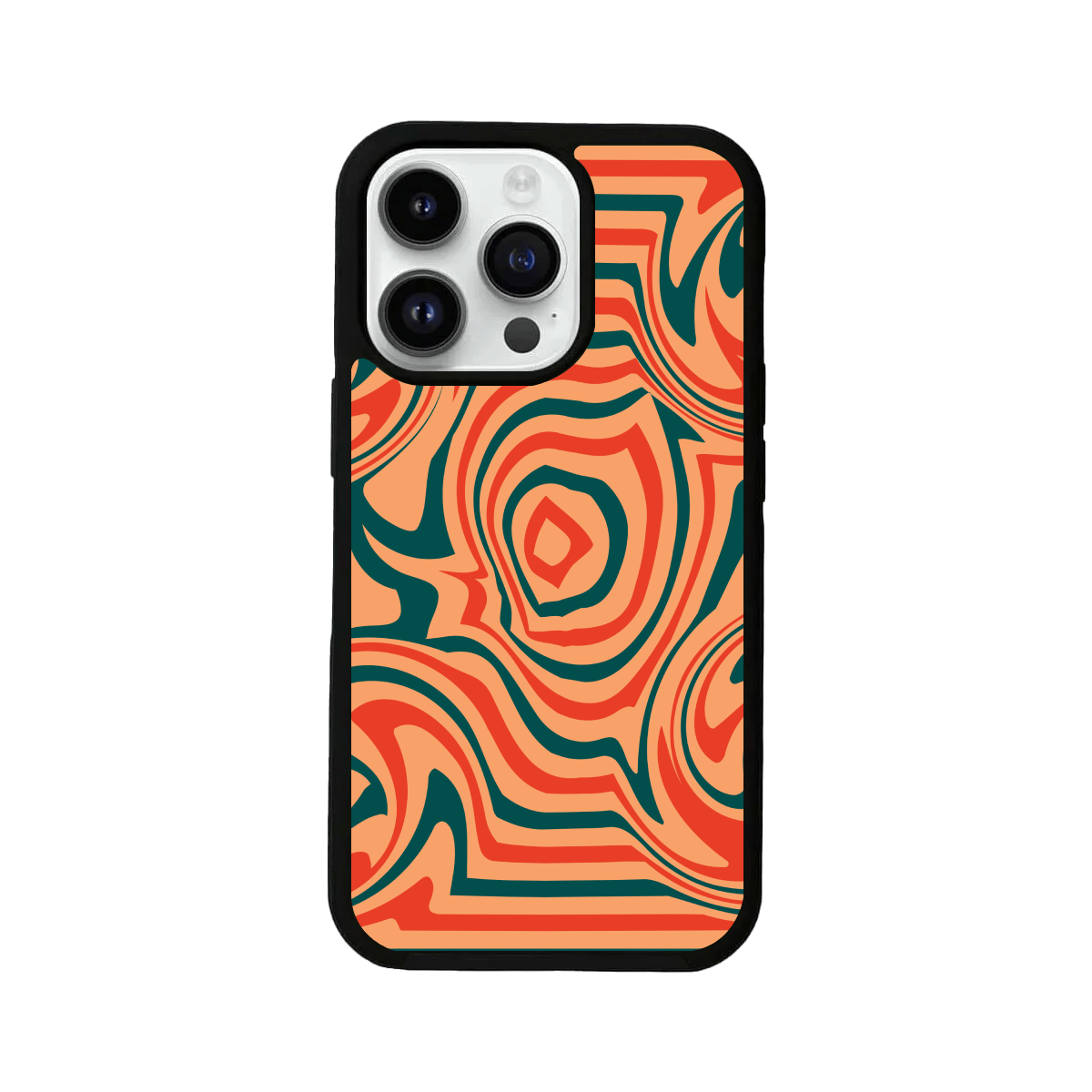 Wavy Swirl Pattern Glass Case