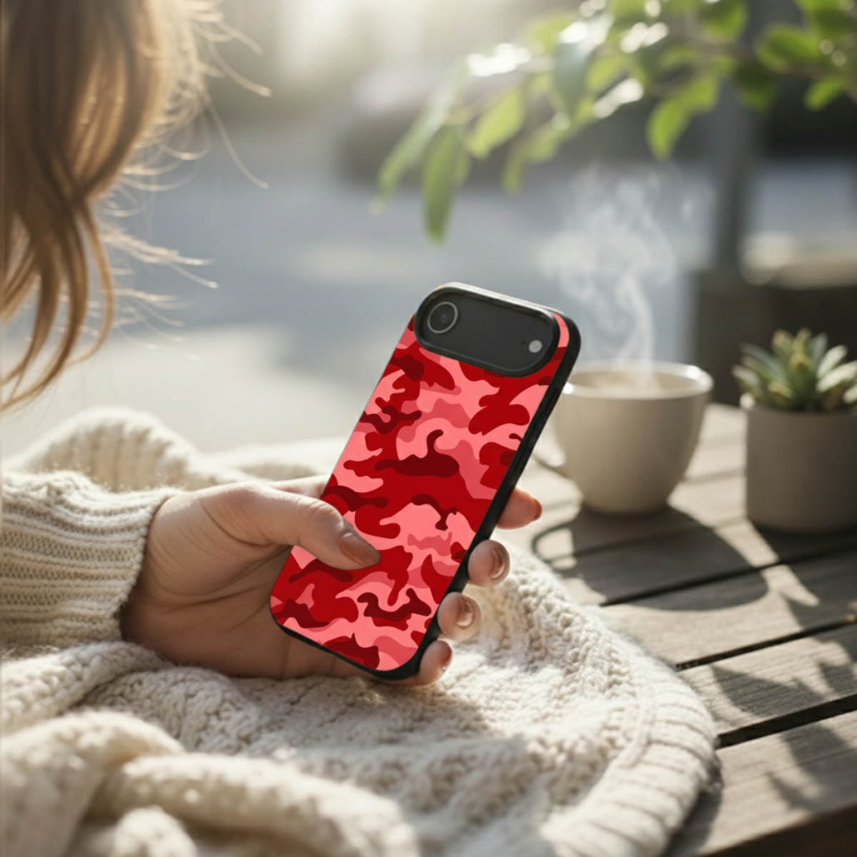 Pink Shade Camo iPhone Cover