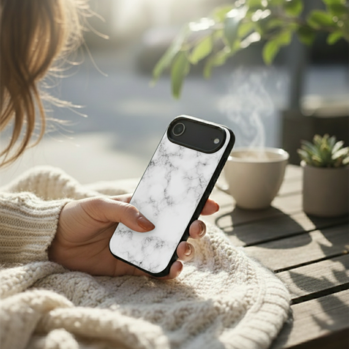 White Marble iPhone Cover