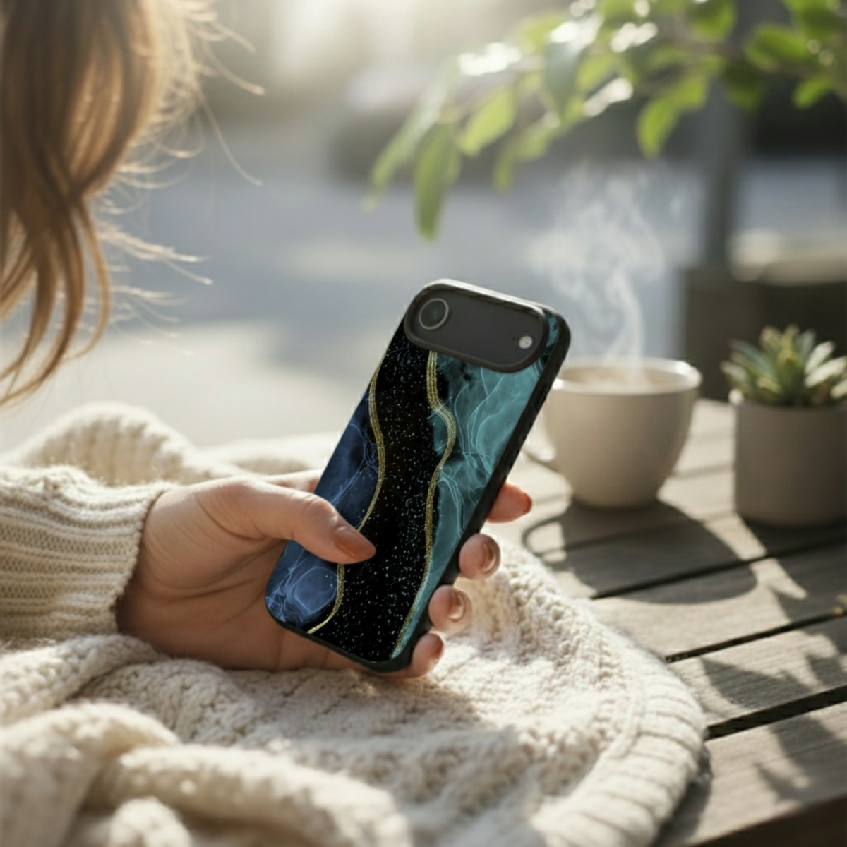 Abstract Blue Marble iPhone Cover