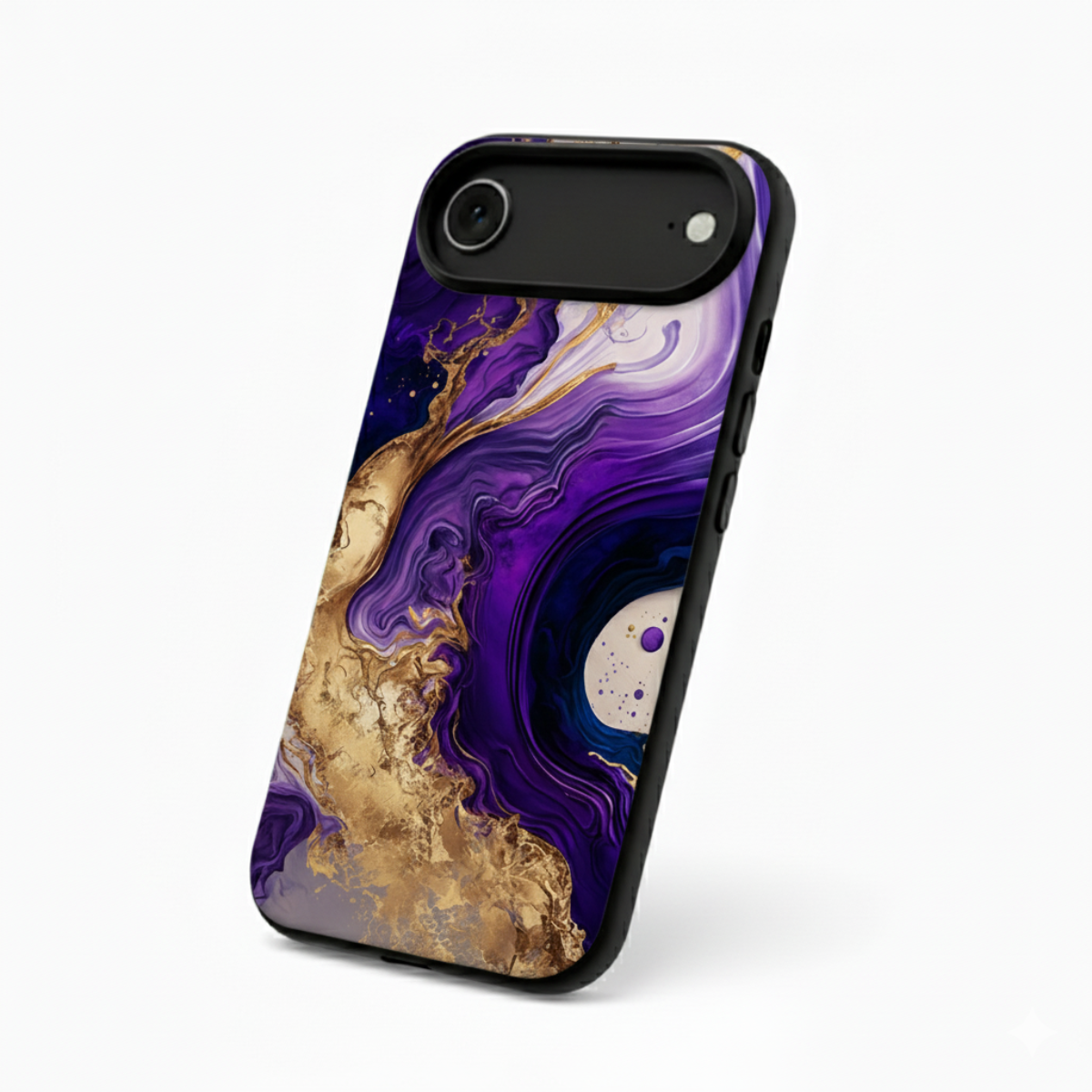 Purple Gold Marble iPhone Cover