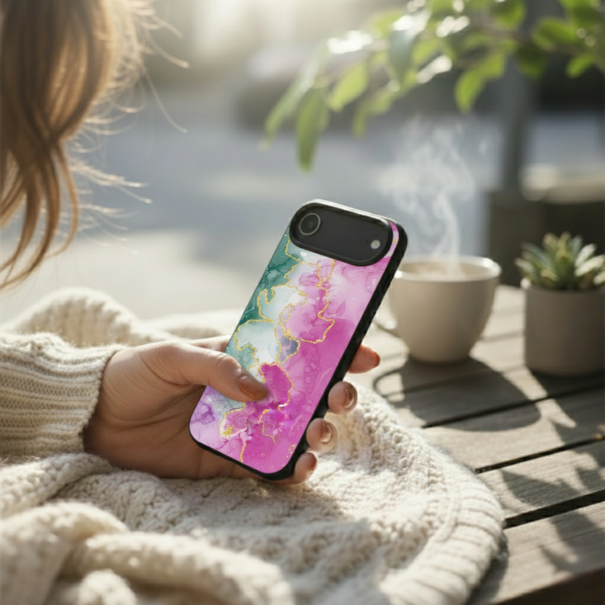 Abstract Colorful Marble iPhone Cover