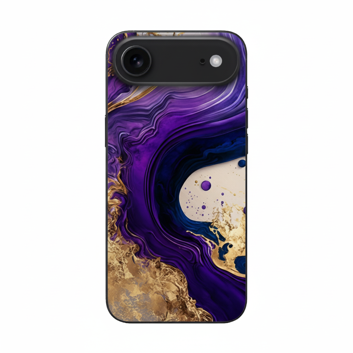 Purple Gold Marble Cover, Durable and Lightweight
