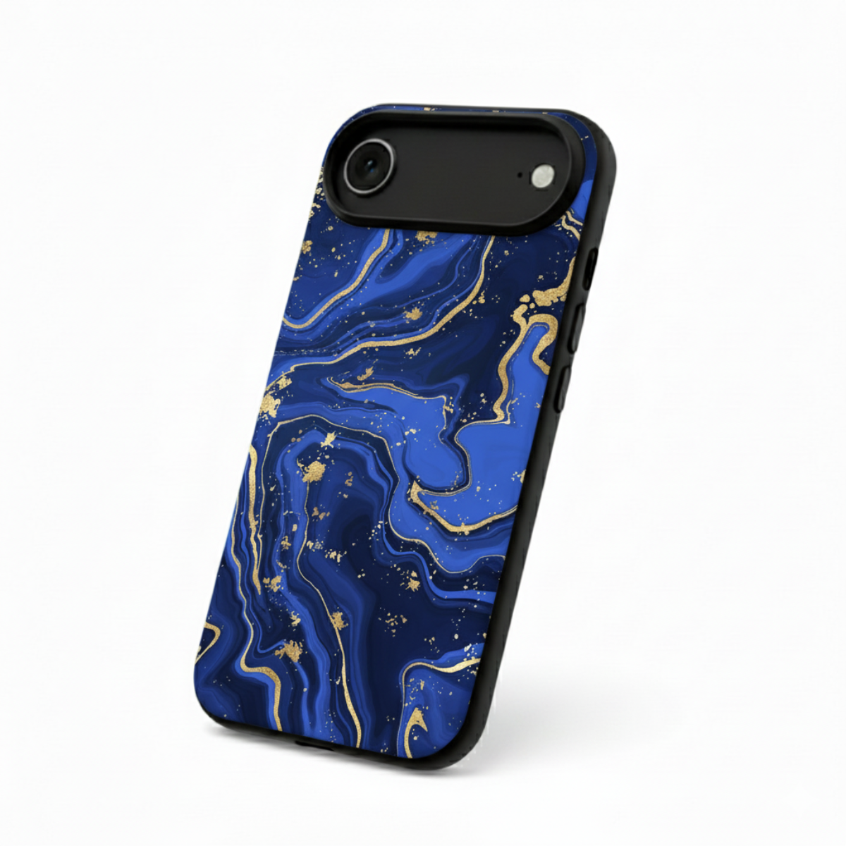 Royal Blue Marble iPhone Cover