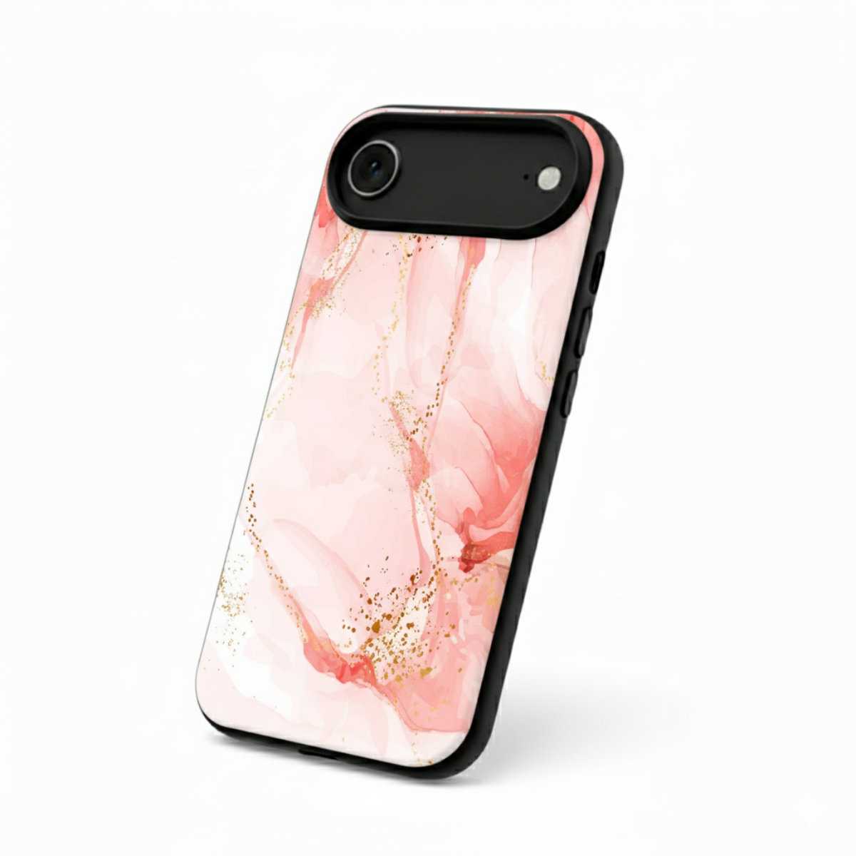 Coral Pink Marble iPhone Cover