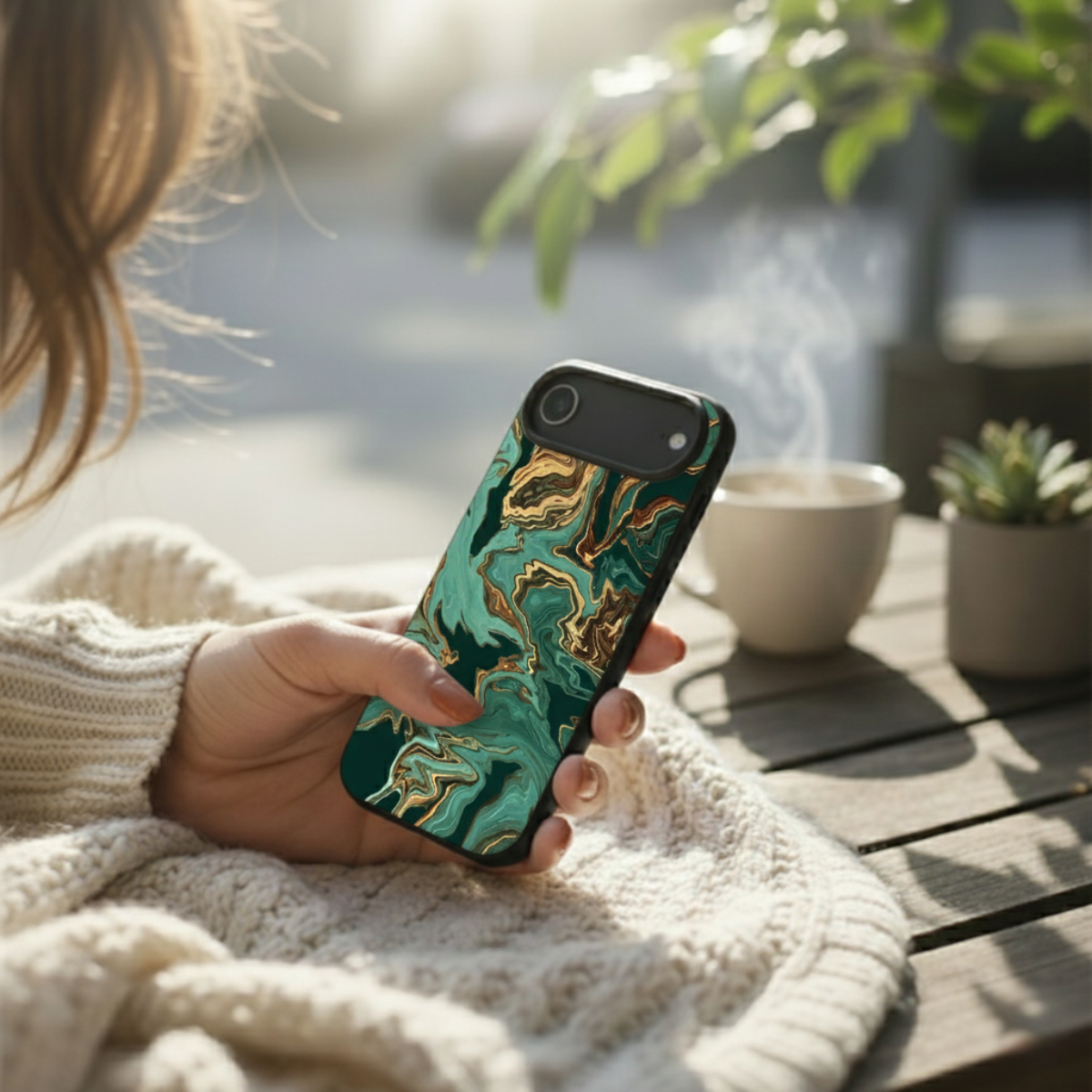 Emerald Marble iPhone Cover