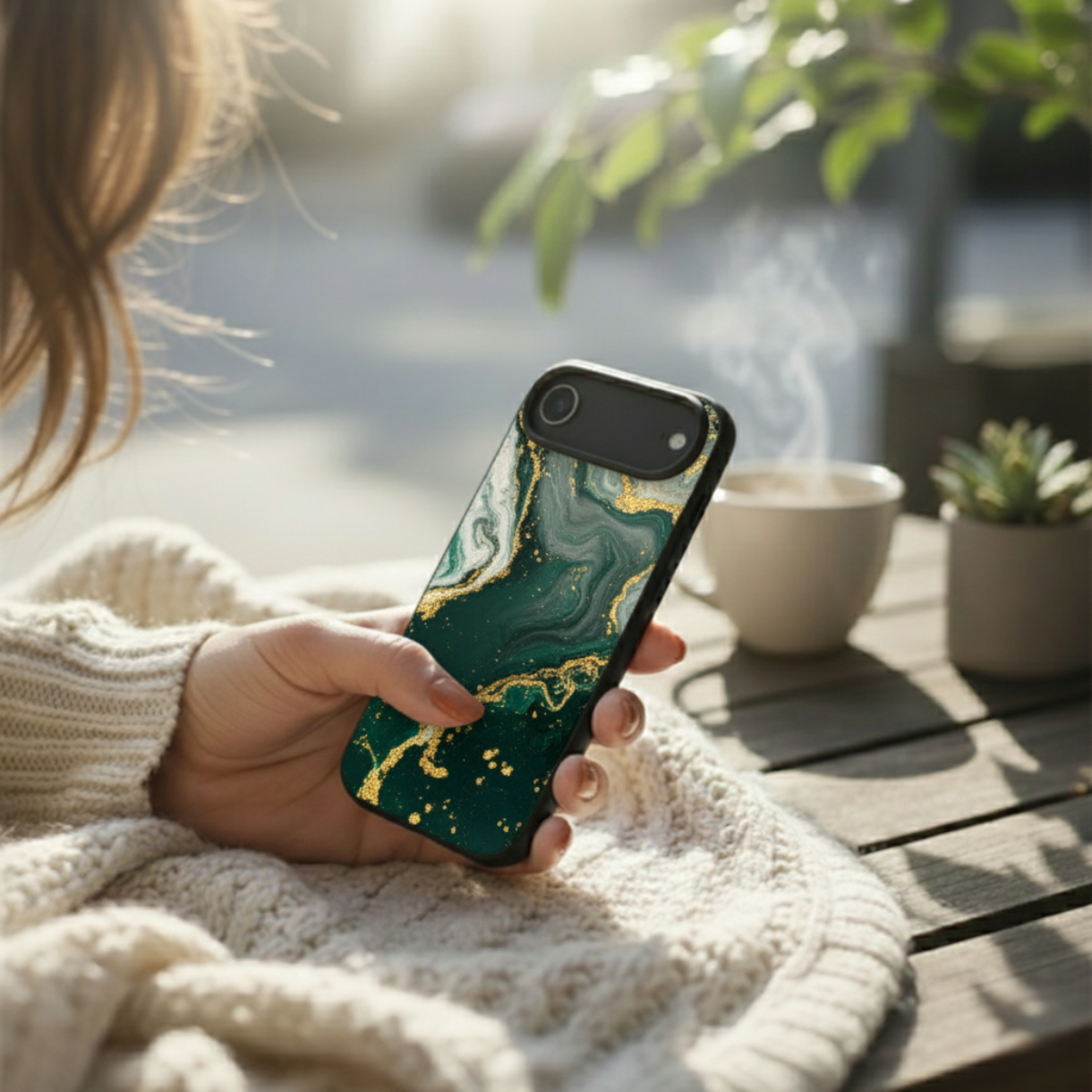 Green Marble iPhone Cover