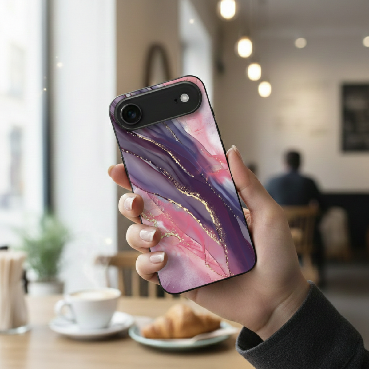 Pink Marble iPhone Cover