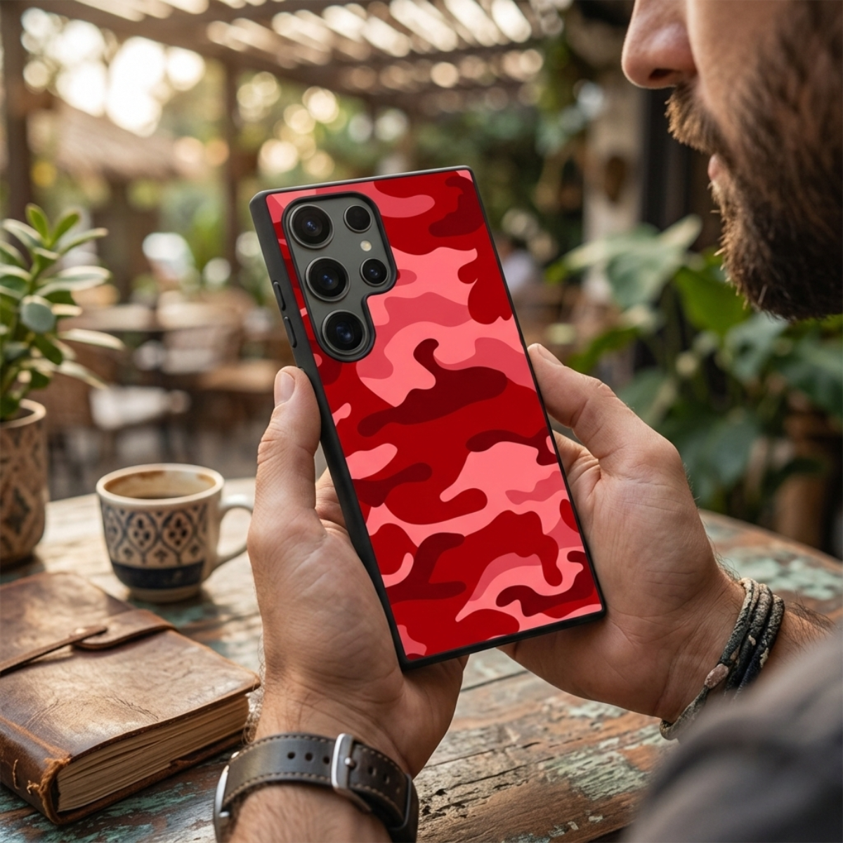 Pink Shade Camo Samsung Phone Cover
