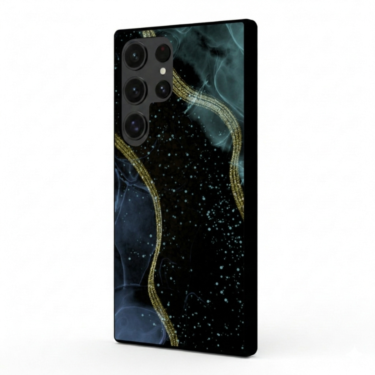 Abstract Blue Marble Samsung Phone Cover