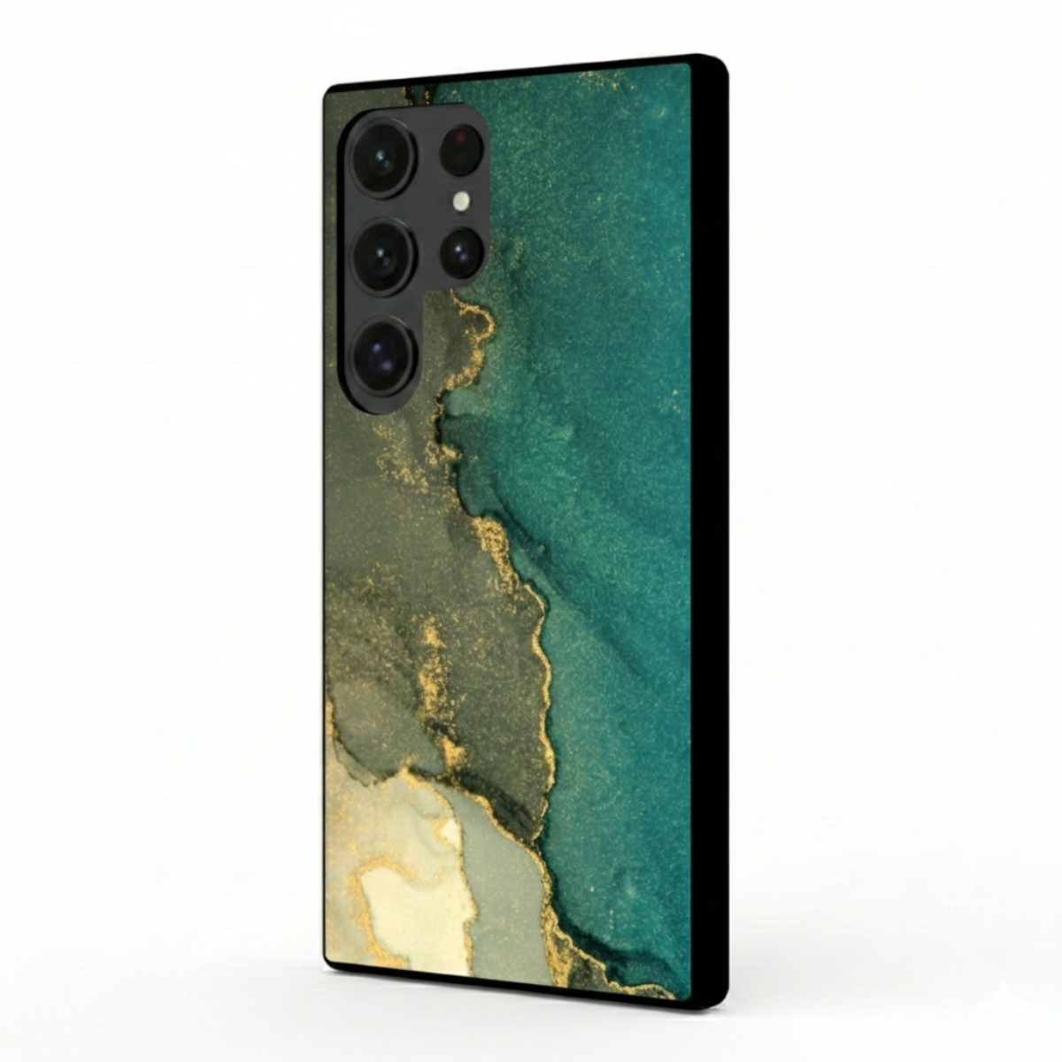 Gold Glitter Marble Samsung Phone Cover