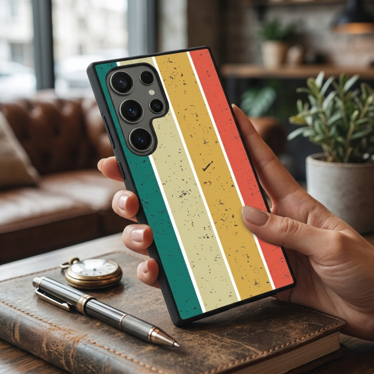 Solid Stripes Samsung Phone Cover