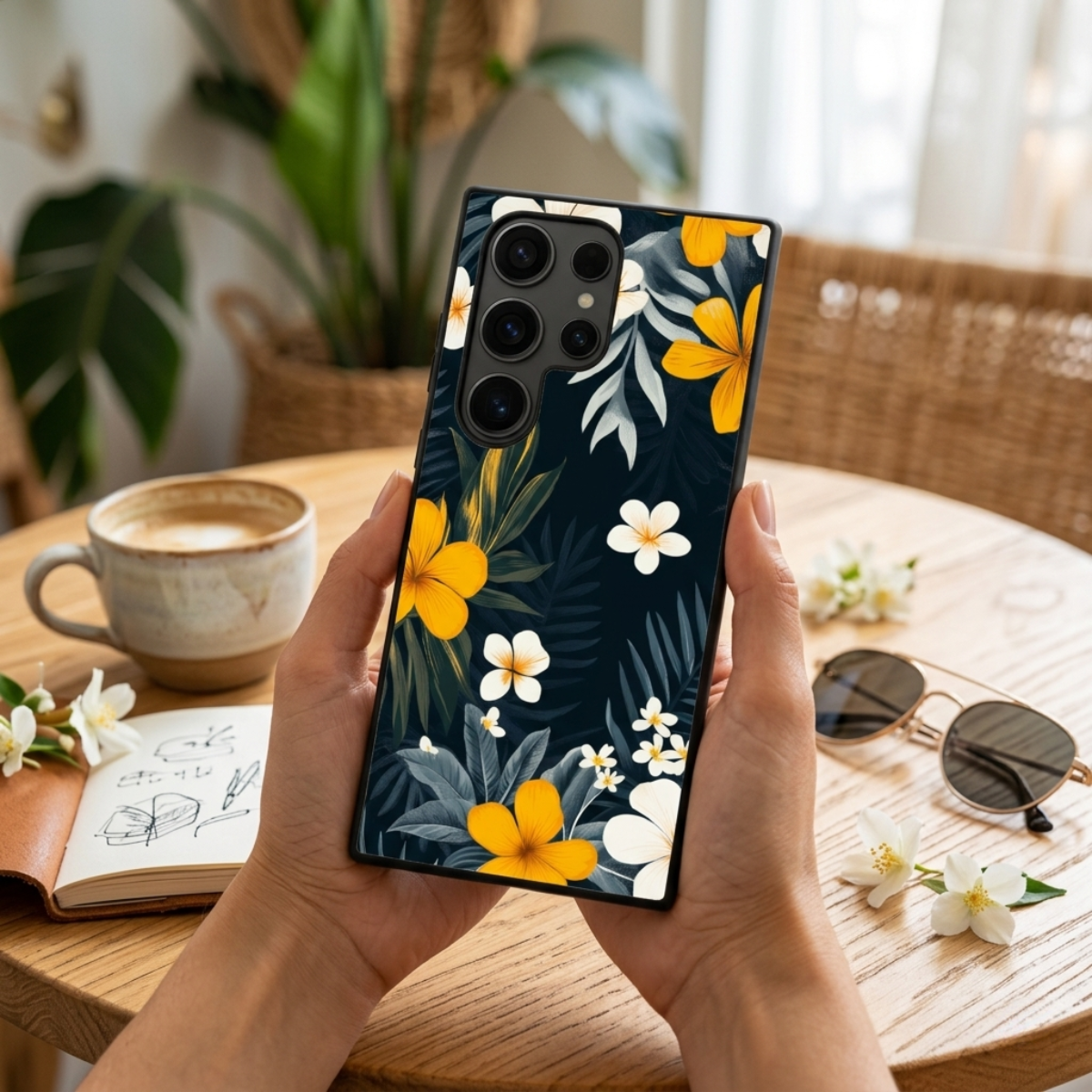 Vibrant Floral Samsung Phone Cover