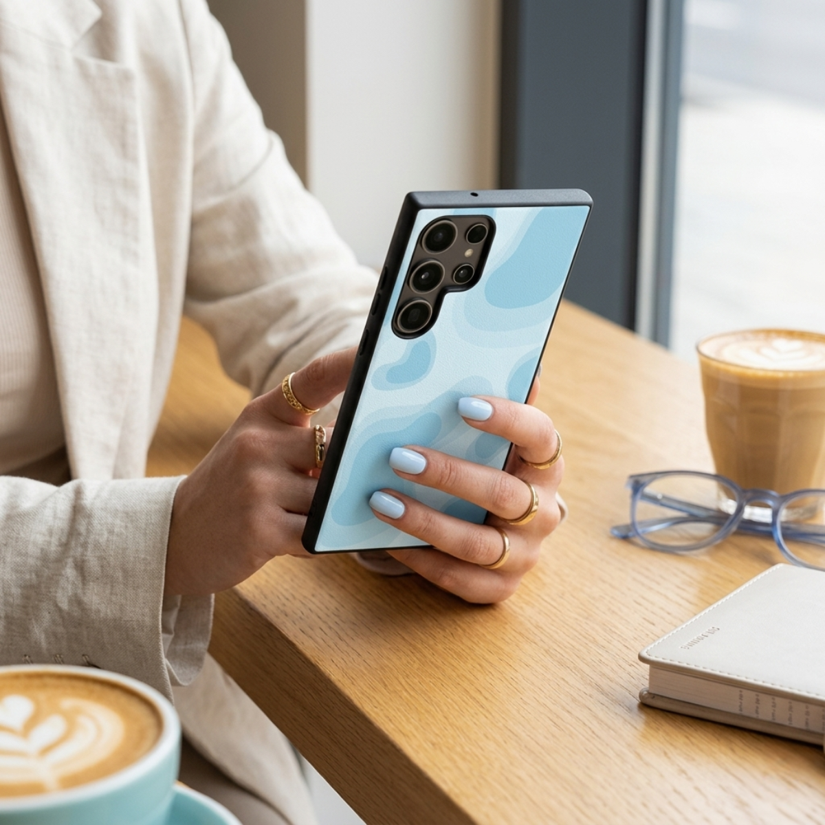 Blue Splash Samsung Phone Cover