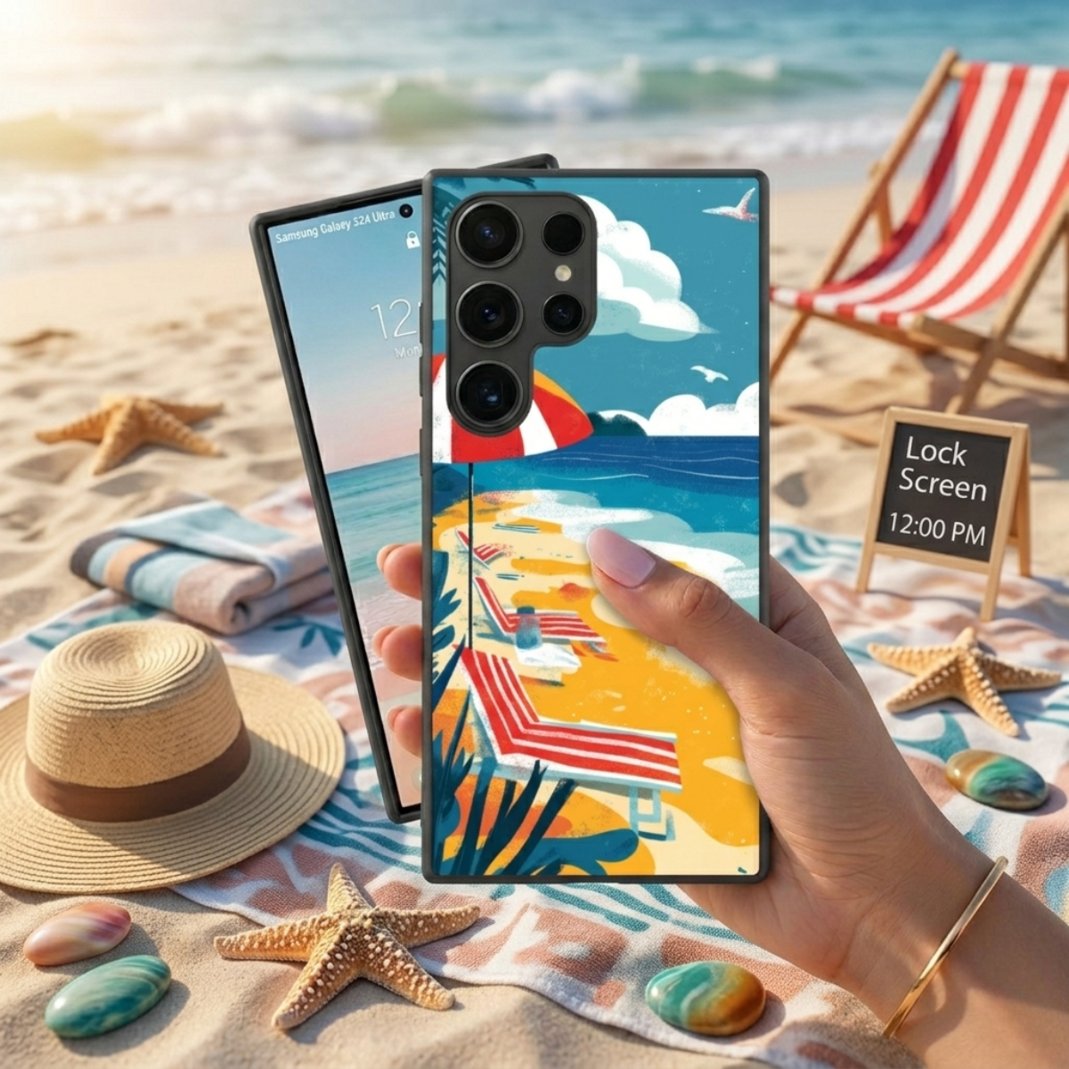 Summer Beach Vibe Samsung Phone Cover