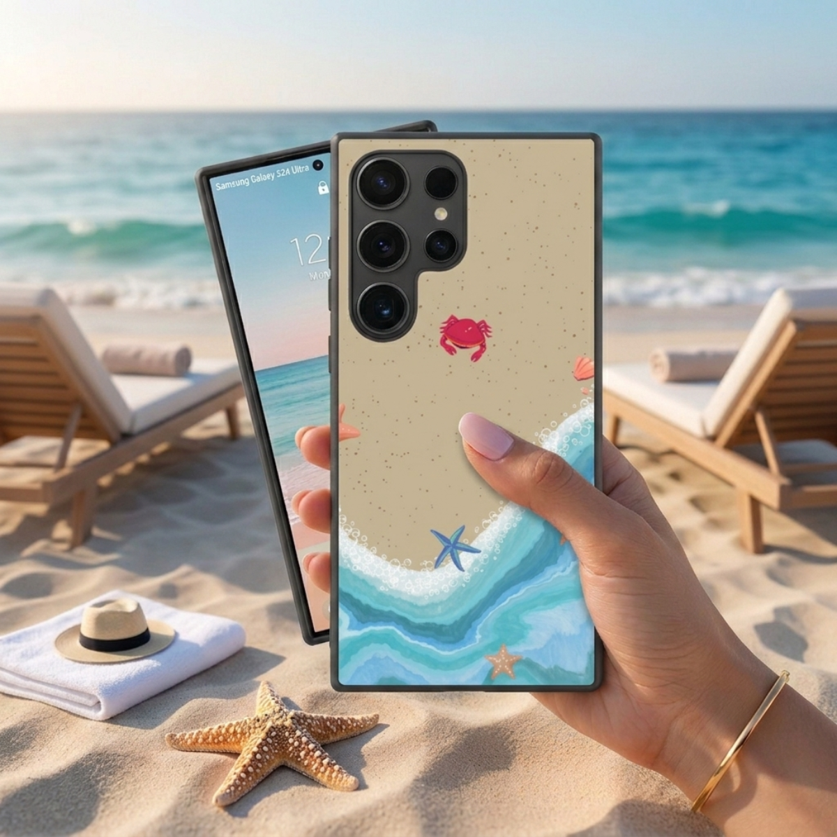 Starfish on the Beach Samsung Phone Cover