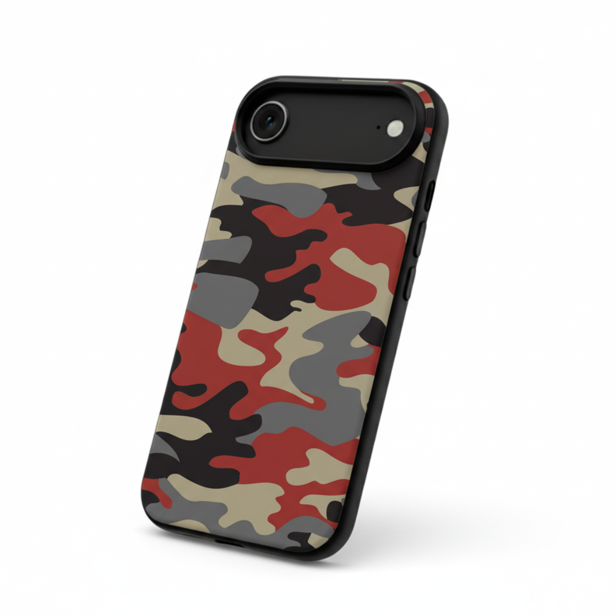 Red & Black Camo iPhone Cover