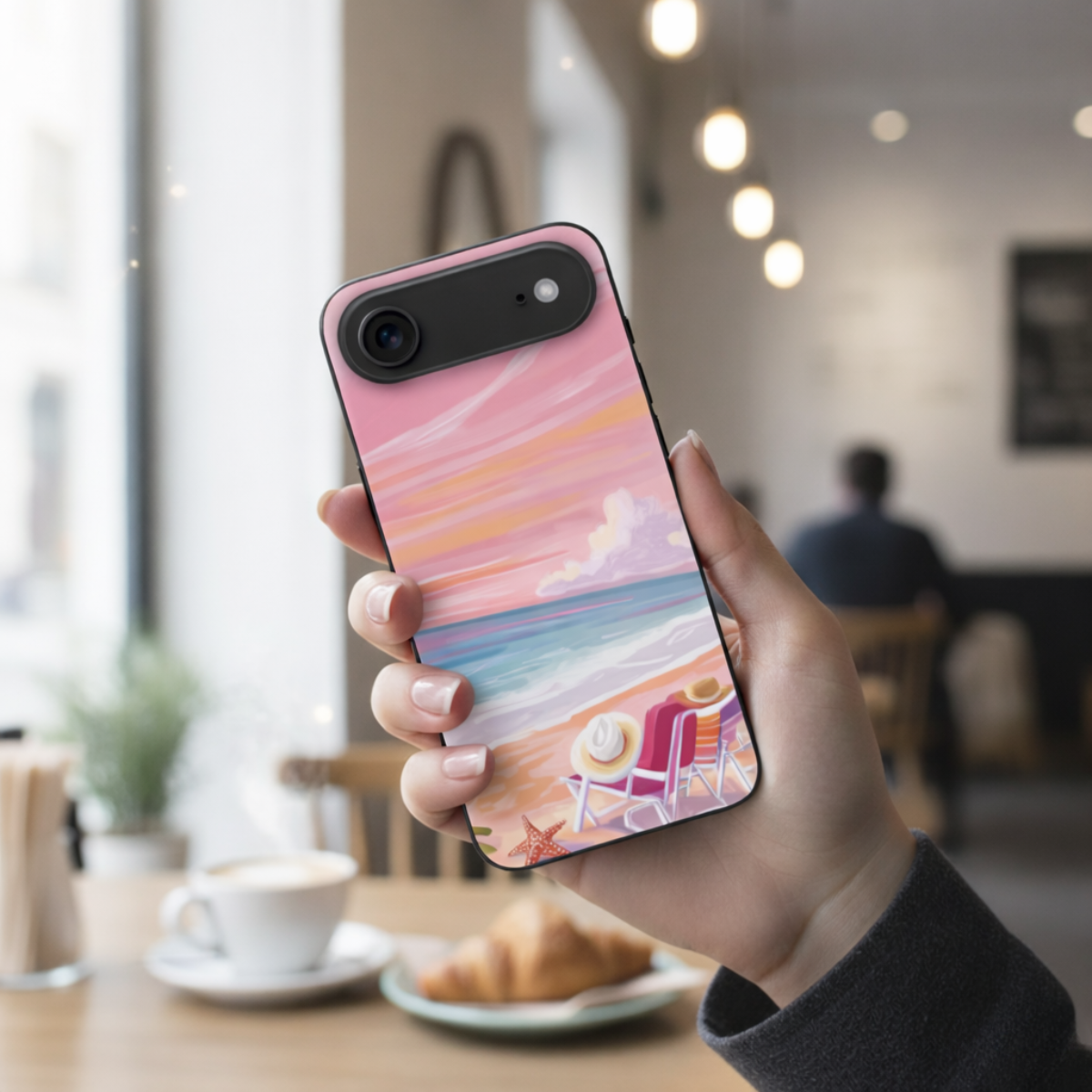 Pink Beach iPhone Cover