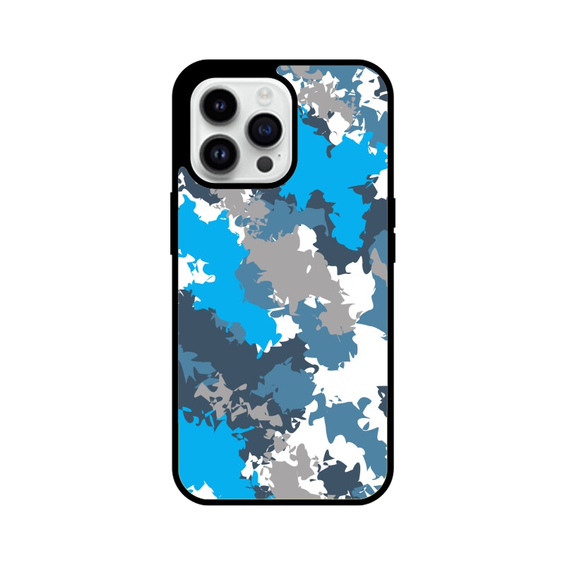 Blue Camo Bones Design iPhone Cover