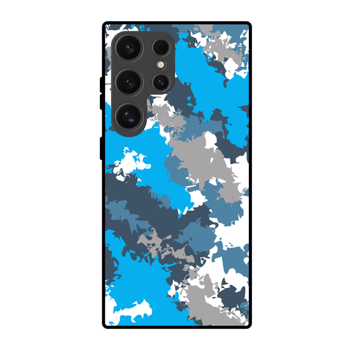 Blue & White Camo Phone Cover, Slim and Lightweight