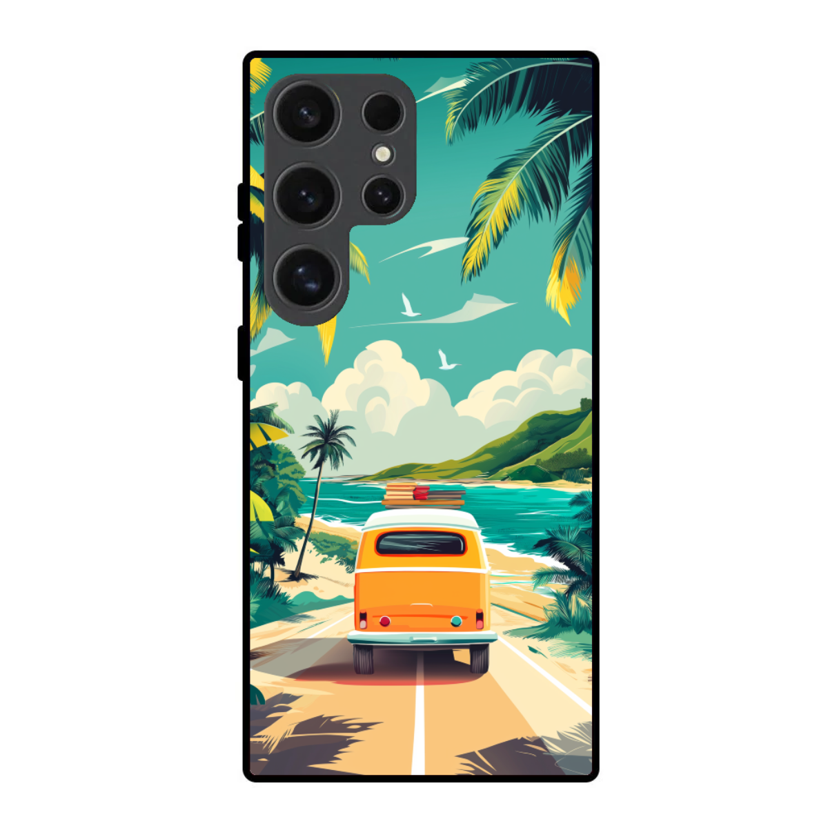 Retro Van in a Beach Phone Cover, Slim and Lightweight