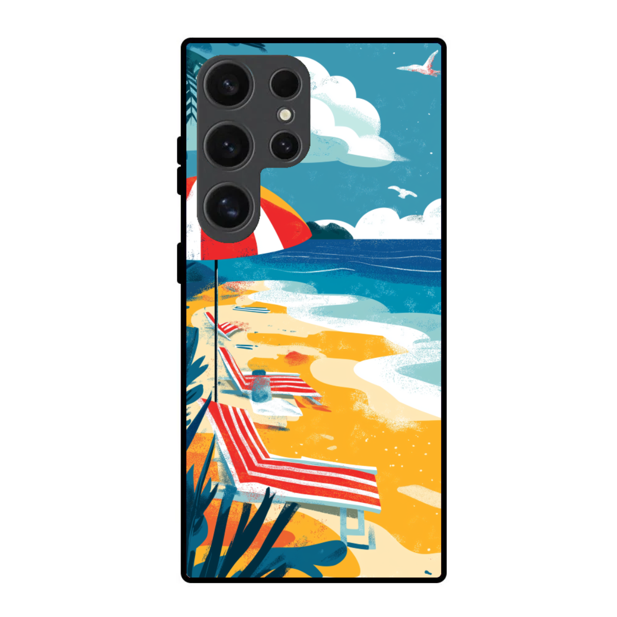 Summer Beach Vibe Phone Cover, Slim and Lightweight