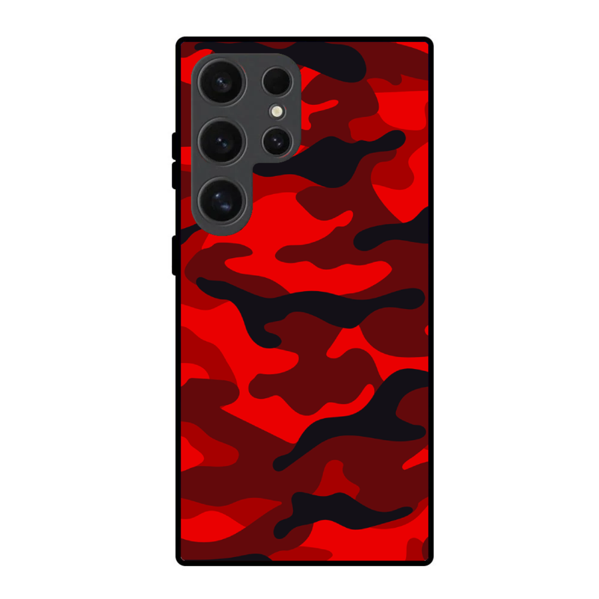 Red Camouflage Phone Cover, Slim and Lightweight
