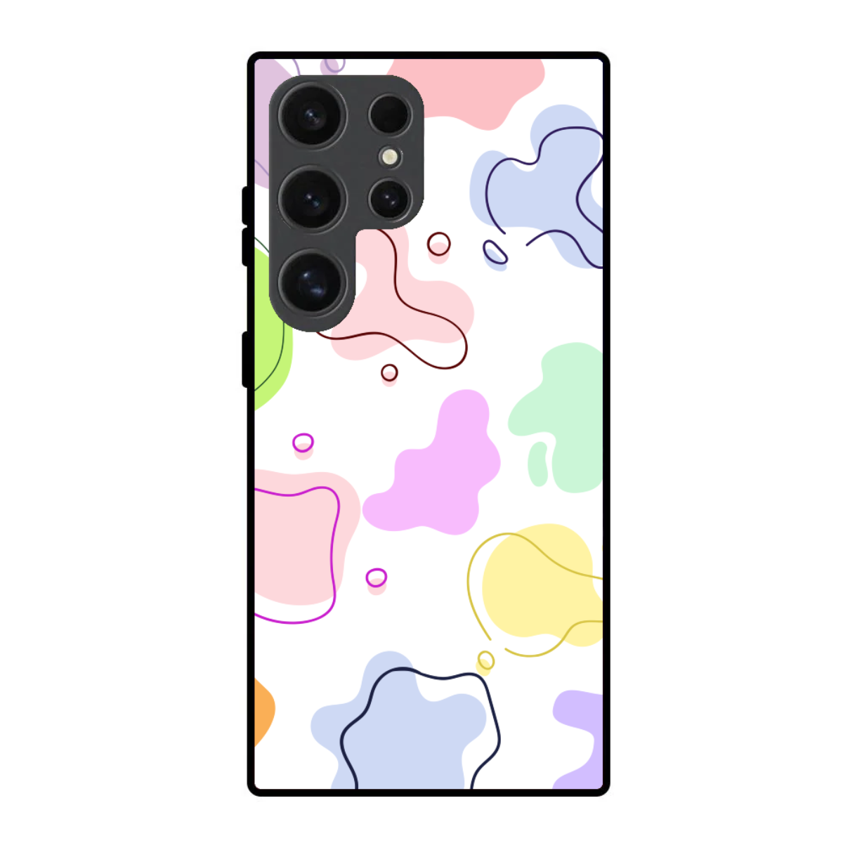Colourful Blobs Phone Cover, Slim and Lightweight