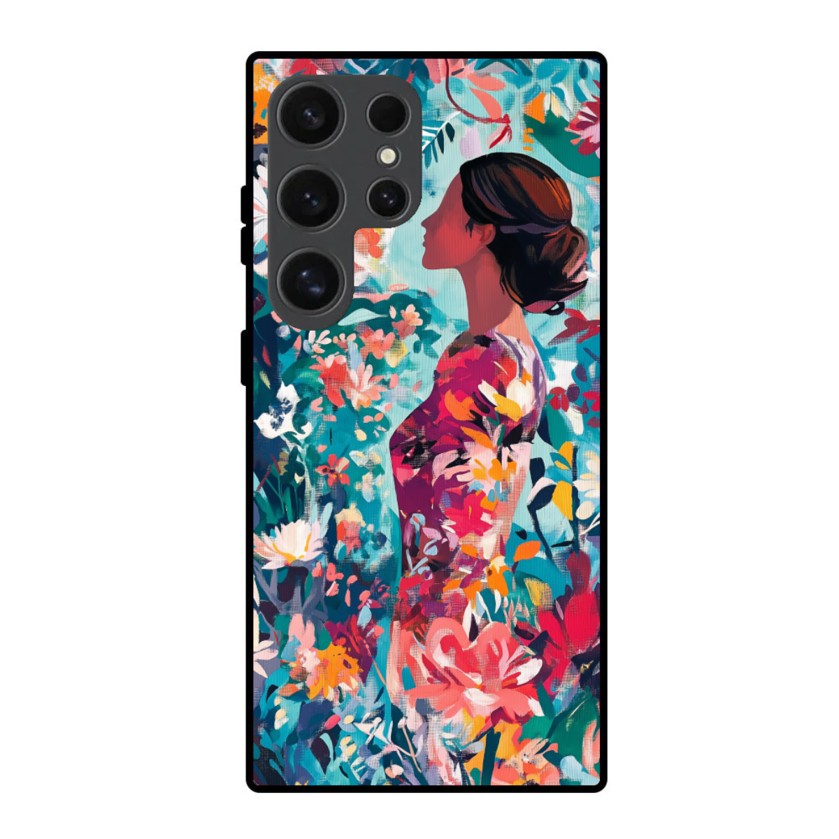 Floral Design Phone Cover, Slim and Lightweight