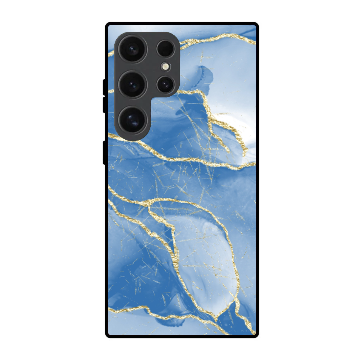 Blue Decor Marble Phone Cover, Slim and Lightweight